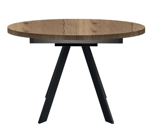 Стол DikLine RD100 Дуб Галифакс/опоры черные