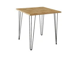 Стол обеденный квадратный TLC-1.2 Wotan Oak Black 2S 732*750*750