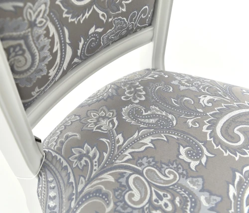 Стул Кабриоль, Белый с патиной серебро