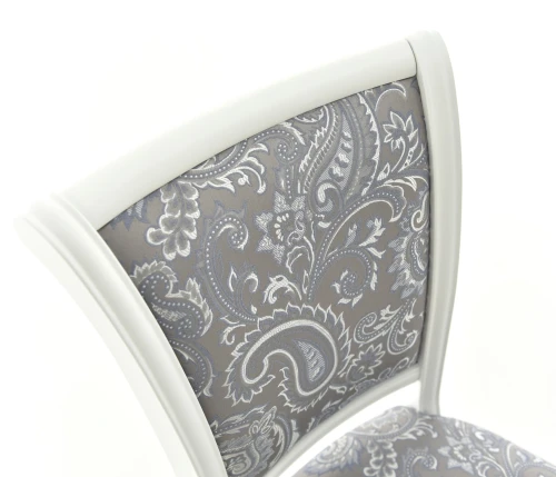 Стул Кабриоль, Белый с патиной серебро