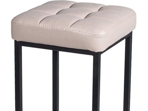 Стул «Камелот» ДП 2-07, кожзам «Линкольн бежевый», каркас черный матовый