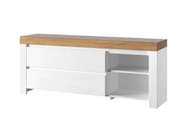 Тумба RTV 2S2N, TAURUS, цвет белый\дуб вотан