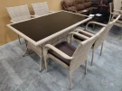 Комплект мебели стол Руардин + 4 кресла Милан из искусственного ротанга Wood