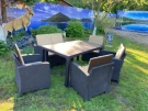 Комплект мебели под искусственный ротанг для отдыха Калифорния «California Set» диван + 4 кресла  арт.77787/77763/536 КД  -  2 Комплект мебели под искусственный ротанг для отдыха Калифорния «California Set» диван + 4 кресла  арт.77787/77763/536 КД  -  2
