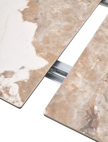 Стол ЛИБЕРТИ 140 Pandora, керамика / Черный каркас М-City