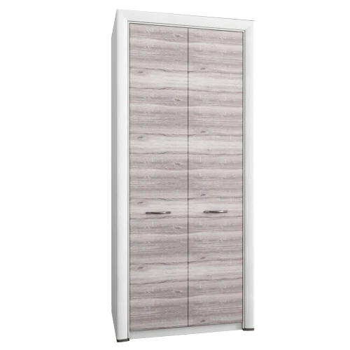 Шкаф 2DG, OLIVIA, цвет вудлайн крем/дуб анкона