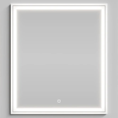 Зеркало Лайт 70, белый глянец