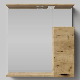 Зеркало Марко 75, ручки Хром, Дуб Тортуга ПВХ 2357-43, правый