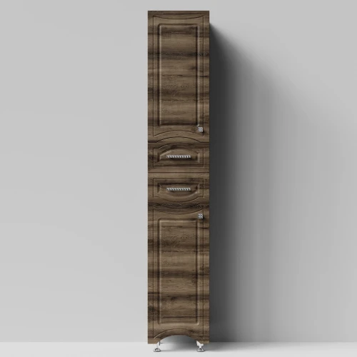 Пенал Адам 35 напольный, Дуб крымский коричневый ПВХ 131005-9005, левый