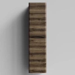 Пенал Адель 35 (2 двери) подвесной, Дуб крымский коричневый ПВХ 131005-9005, бельевая корзина