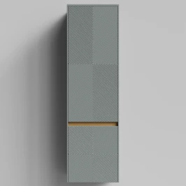 Пенал Аурум 45, пример RAL 7005 Мышино-серый, матовая, подвесной, левый