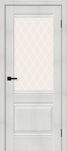 Межкомнатная дверь Прима-3 Bianco Melinga White Сrystal