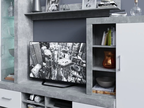 Стенка «Джерси», Дуб Ателье светлый