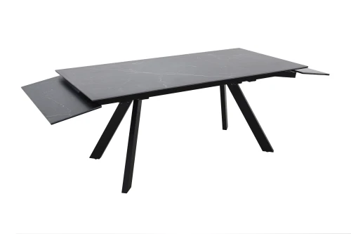 Стол Монако NEW, Керамогранит, Черный матовый муар/Greys black