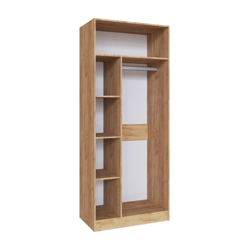 Прихожая Руэлла. Комплект 2, Дуб Крафт золотой, Белый