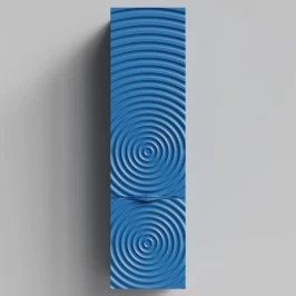 Пенал Эйфория 40 F1, пример RAL 5019 Капри синий, матовая, подвесной, левый