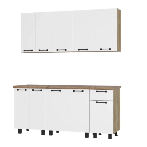 Готовая кухня Тина 1,8м, Крафт, белый