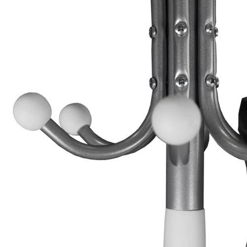 Вешалка напольная Д 2 металлик/ белый