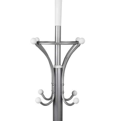 Вешалка напольная Д 2 металлик/ белый