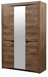 33.02 Лючия 3-х дв. шкаф для одежды кейптаун/венге