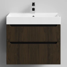 Тумба Бонум 1, 70 подвесной, Дуб цвет 14 Vodok с раковиной в комплекте