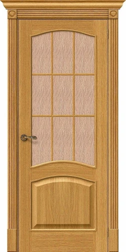 Межкомнатная дверь шпон mr.wood Вуд Классик-33 Natur Oak Bronze Gloria