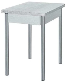 Глайдер стол обеденный / бетон белый/металлик