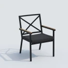 Стул FESTA антрацит - каркас карбон