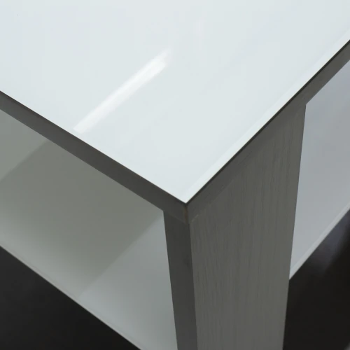 Стол журнальный BeautyStyle 6 венге/стекло белое