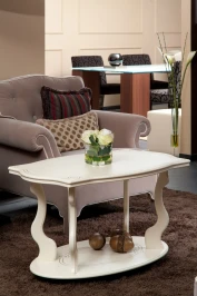 Стол журнальный Берже 3 слоновая кость