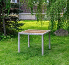 Обеденный стол AMELIA в бежевом цвете 90 см