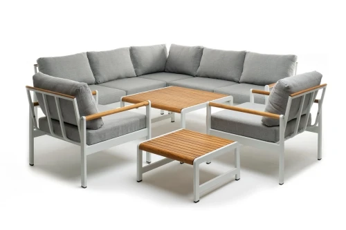 Лаунж зона из алюминия MAYA L белая  Joygarden