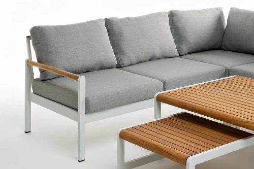 Лаунж зона из алюминия MAYA L белая  Joygarden