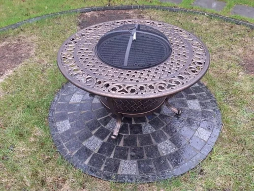 Набор литой мебели Fiji с мангалом из алюминия