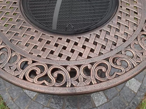 Набор литой мебели Fiji с мангалом из алюминия