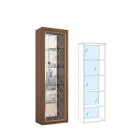 Пенал-витрина Ливорно ЛШ-8, орех Пенал-витрина Ливорно ЛШ-8, орех