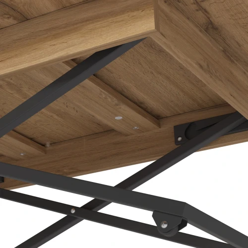 Стол универсальный трансформируемый АНДРЭ Loft ЛДСП дуб вотан/дуб вотан