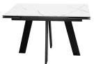 Стол DikLine SKM120 Керамика Белый мрамор/подстолье черное/опоры черные (2 уп.) Стол DikLine SKM120 Керамика Белый мрамор/подстолье черное/опоры черные (2 уп.)