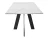 Стол DikLine SKM120 Керамика Белый мрамор/подстолье черное/опоры черные (2 уп.)