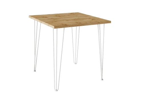 Стол обеденный квадратный TLC-1.2 Wotan Oak White 2S 732*750*750