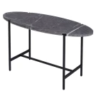 Стол журнальный МеталлАрт М025 черный мрамор/черный
