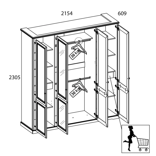 TOSCANA NEW, Ящик 46. Цвет ПЕРСИДСКИЙ ЖЕМЧУГ