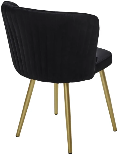 Стул МОНЕ ZIZI 521 Черный, велюр / Золотой каркас M-City