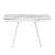 Стол VIGO ЛДСП/HPL/металл,  120 x 80 x 30 х 30 х 75 см, Мрамор светлый/белый