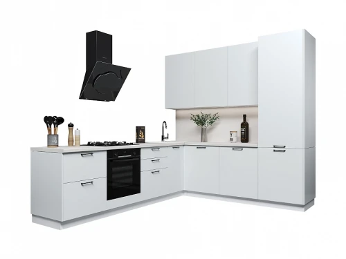 Угловая модульная кухня Идеалиста Royal 2800х1600 French Grey МДФ эмаль