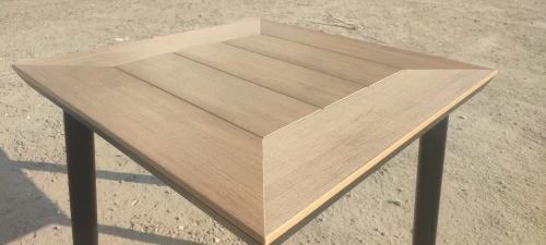 Алюминиевый квадратный стол ПОЛИВУД-13 80*80  цвет тик арт.1037