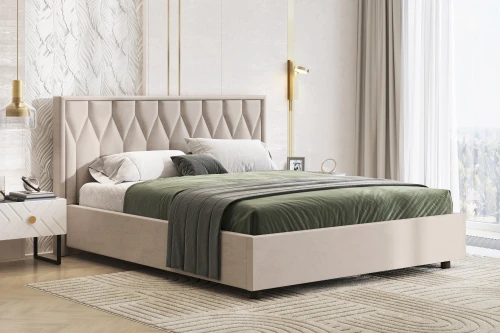 Кровать-10М с подъёмным основанием 1600 хумус