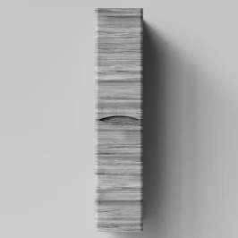 Пенал Адель 30 (2 двери) подвесной, Лиственница структурная контрастно-серая ПВХ 64202, левый