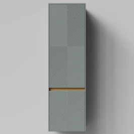 Пенал Аурум 45, пример RAL 7005 Мышино-серый, матовая, подвесной, правый