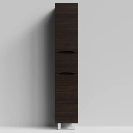 Пенал Лайт 35 напольный, Палисандр ПВХ 43101, правый, бельевая корзина